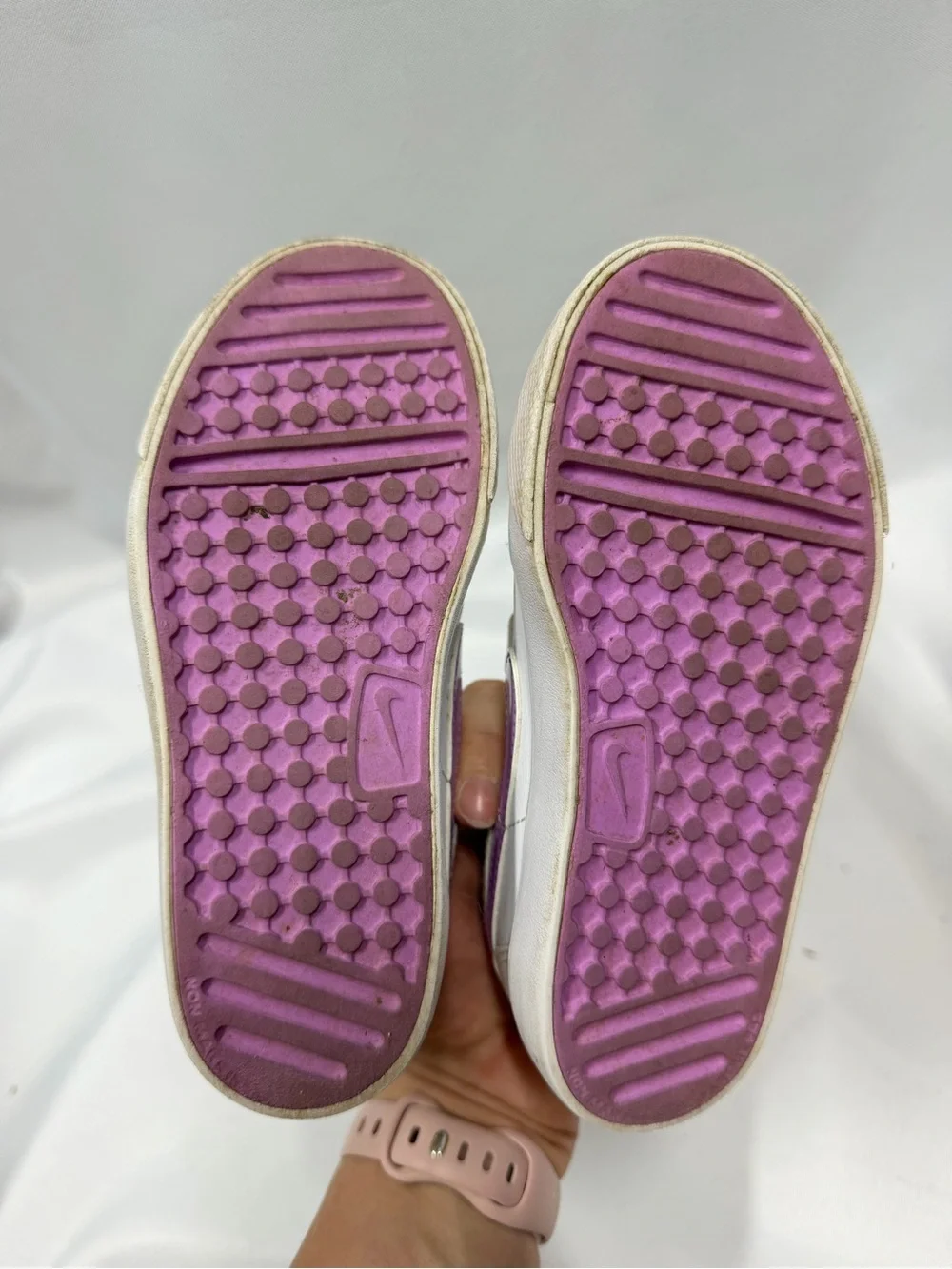 Nike | Capri 3 LTR Toddler Sneaker Tennis Shoe White Purple Girls Size 10C